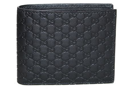 gucci men black wallet|gucci bifold wallet microguccissima black.